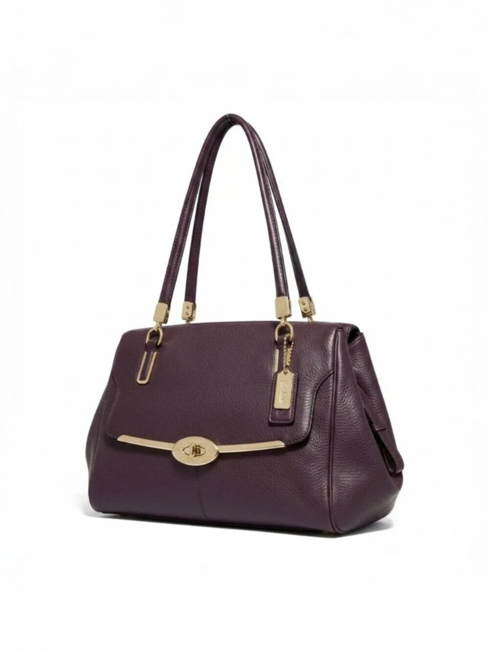 Coach | Madison Madeline East West Satchel Gold Tone Turnlock HW Crossbody 25169